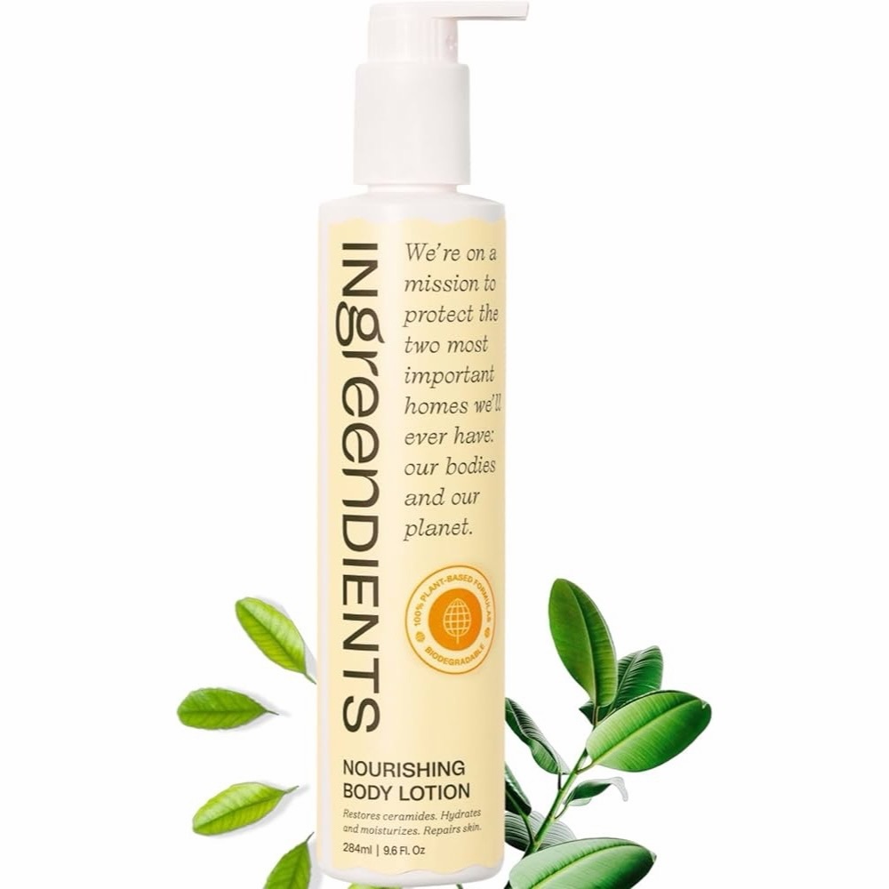 INGREENDIENTS Organic Nourishing Body Lotion w/ Plant Based Ceramides 9.6 Fl Oz